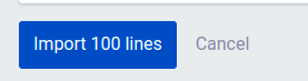 The Import 100 lines button