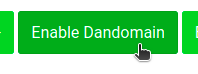 The Enable Dandomain button in NetRadar.io