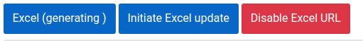 The button Excel (generating) while the file is being created