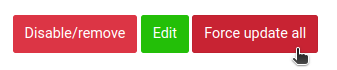 The Force update all button next to the integration