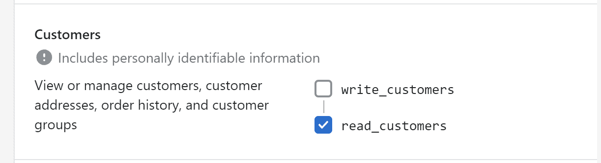 Customers: read_customers selected