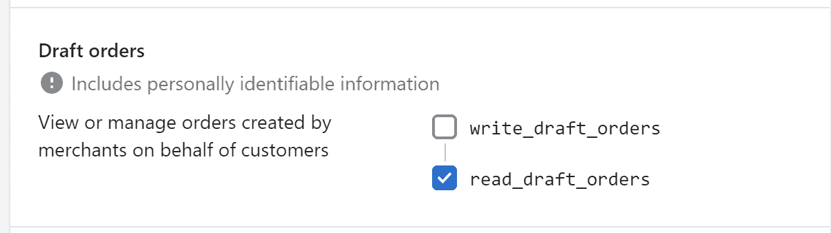 Draft orders: read_draft_orders selected